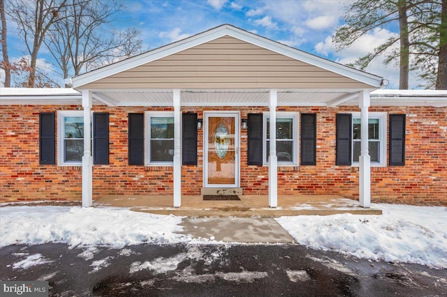 view of front of home