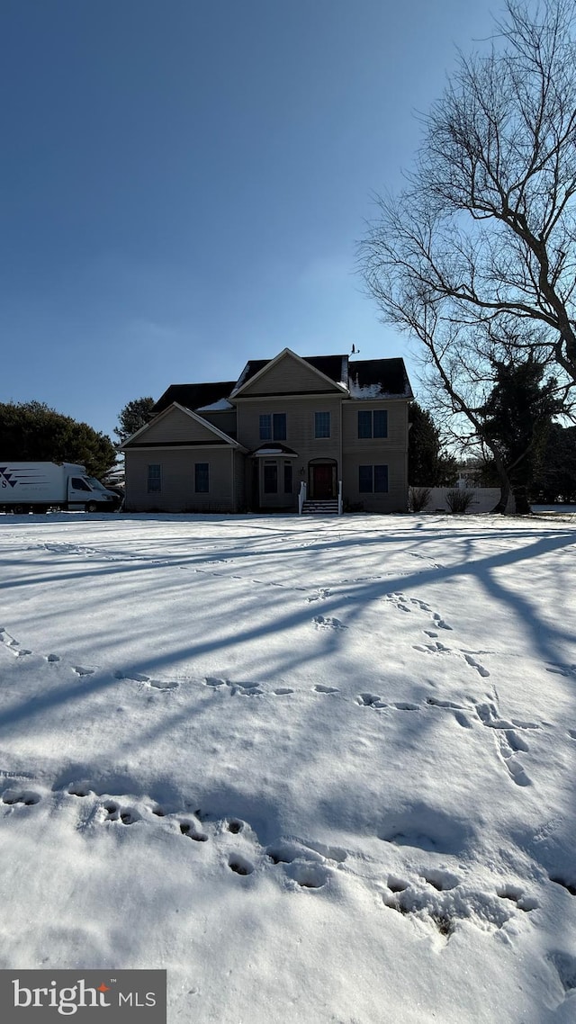 view of front of home