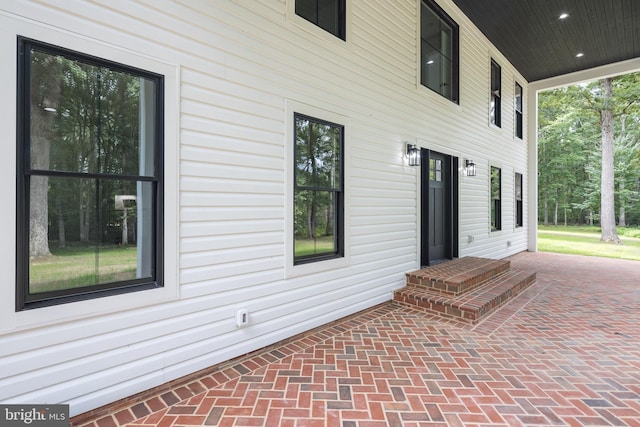 view of patio with covered porch