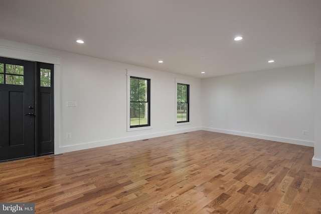 interior space featuring light hardwood / wood-style flooring