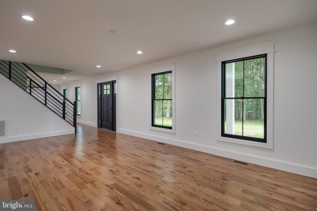 interior space featuring light hardwood / wood-style floors