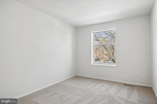 spare room with carpet floors