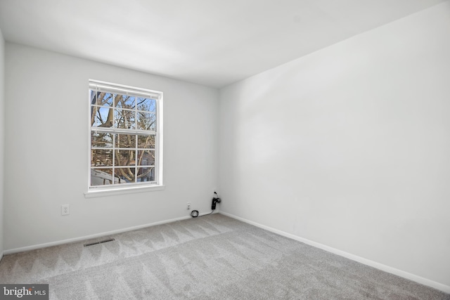 view of carpeted empty room