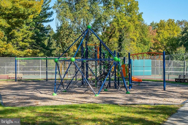 view of jungle gym