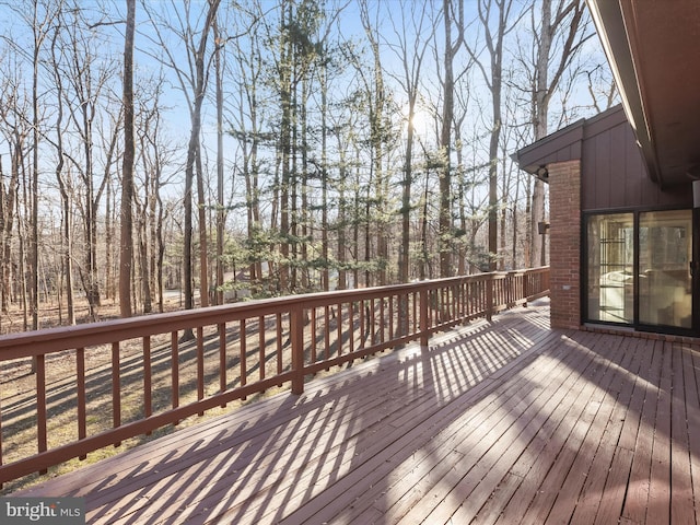 view of wooden terrace