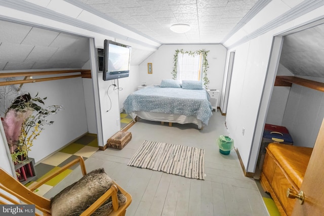 bedroom featuring light hardwood / wood-style flooring