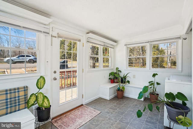 sunroom featuring plenty of natural light