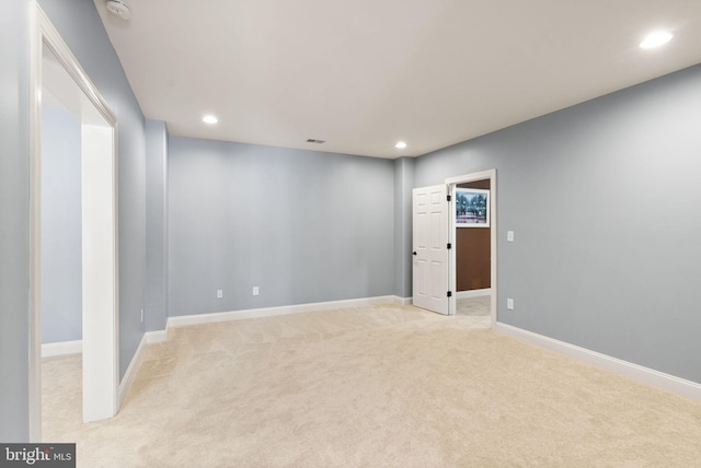 view of carpeted empty room