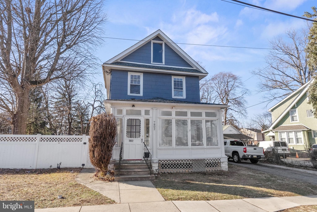 view of front of home