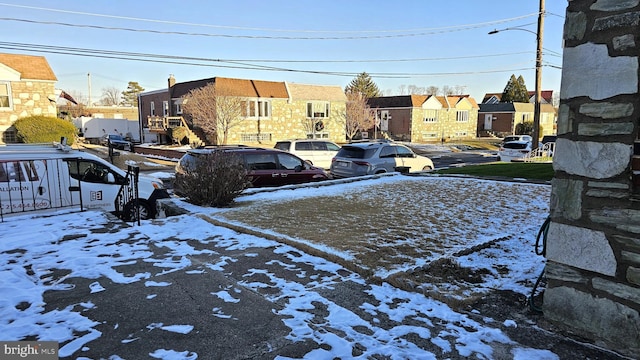 view of snowy yard