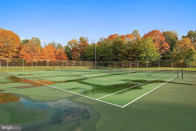 view of tennis court