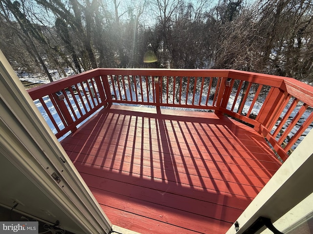 view of deck