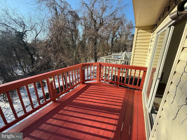 view of wooden terrace