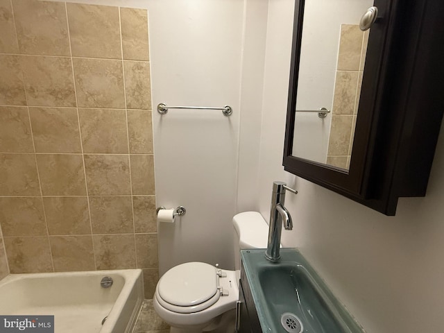 bathroom with sink and toilet