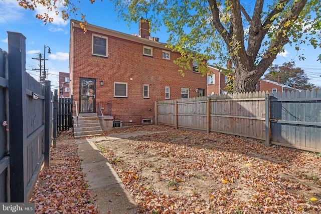 view of rear view of property