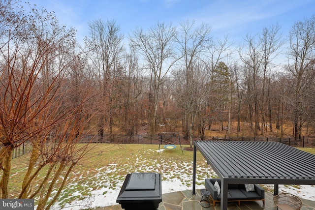 wooden deck featuring a yard