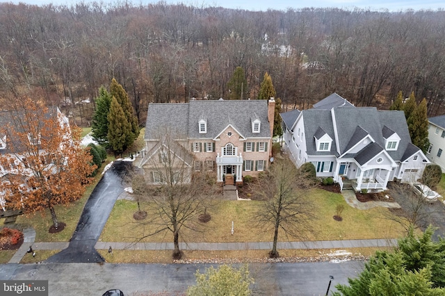 birds eye view of property