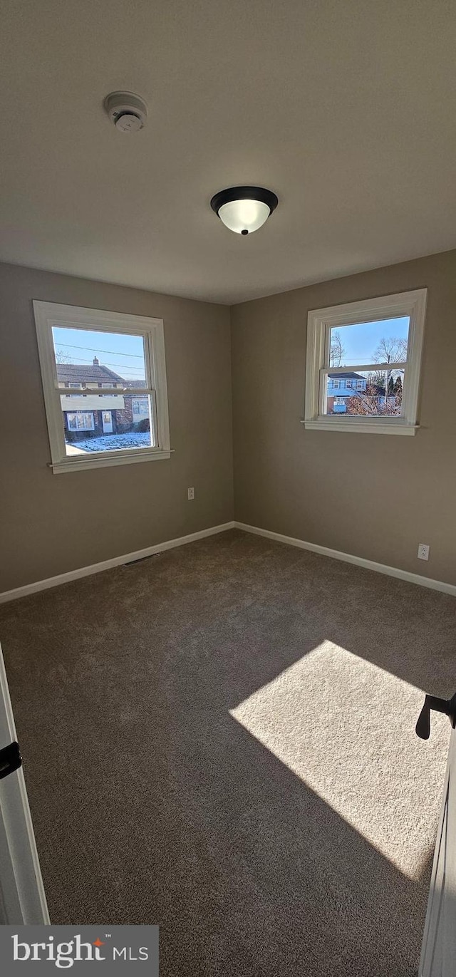 view of carpeted empty room