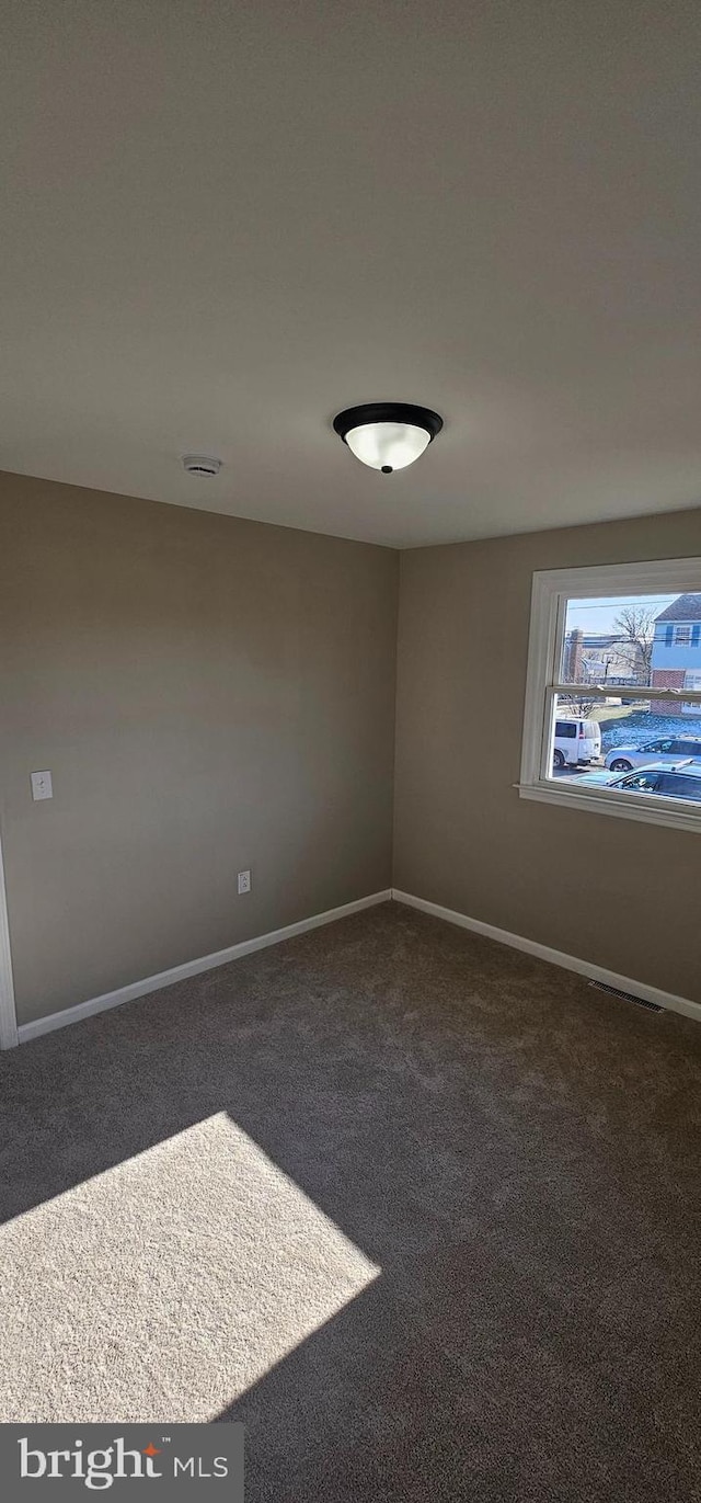 view of carpeted empty room