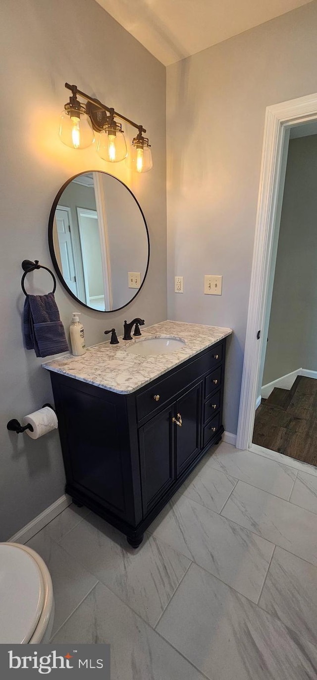 bathroom featuring vanity