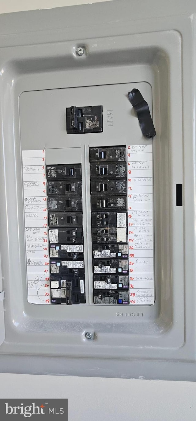 utility room featuring electric panel