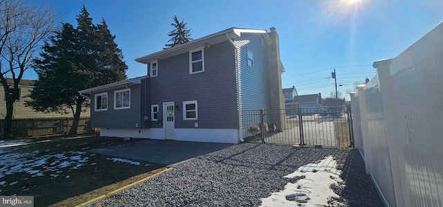 view of property exterior featuring a patio