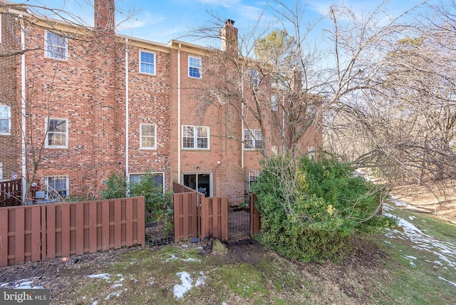 view of rear view of property