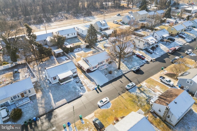 aerial view featuring a residential view