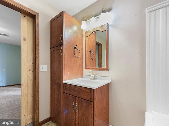 bathroom featuring vanity