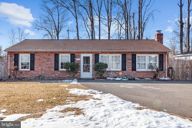 view of ranch-style home