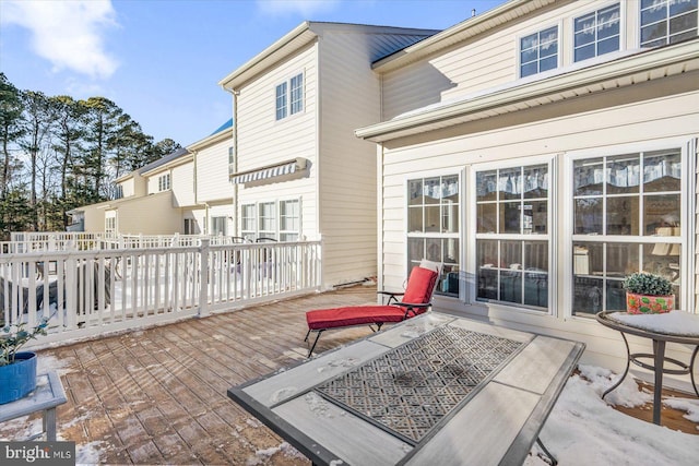 view of patio / terrace with a deck