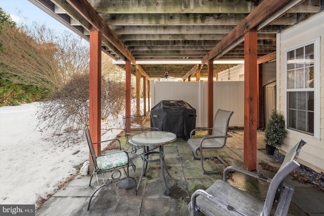 view of patio / terrace featuring area for grilling