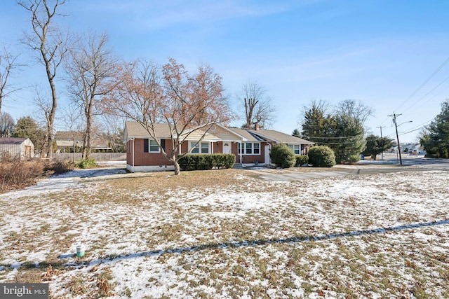 view of ranch-style home