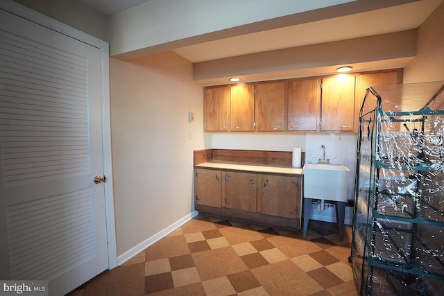 kitchen featuring sink