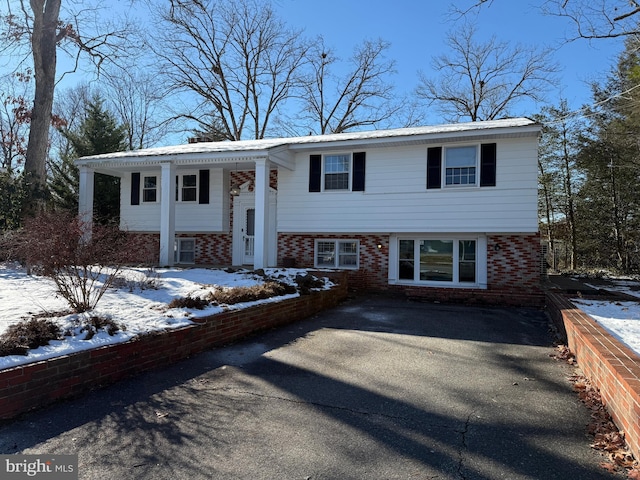 view of split foyer home