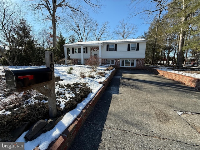 view of split foyer home