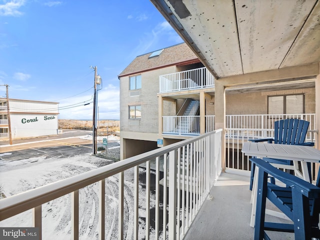 view of balcony