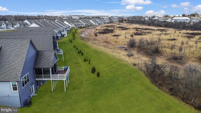 bird's eye view featuring a residential view