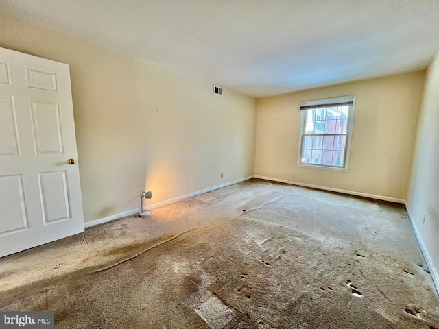 view of carpeted empty room