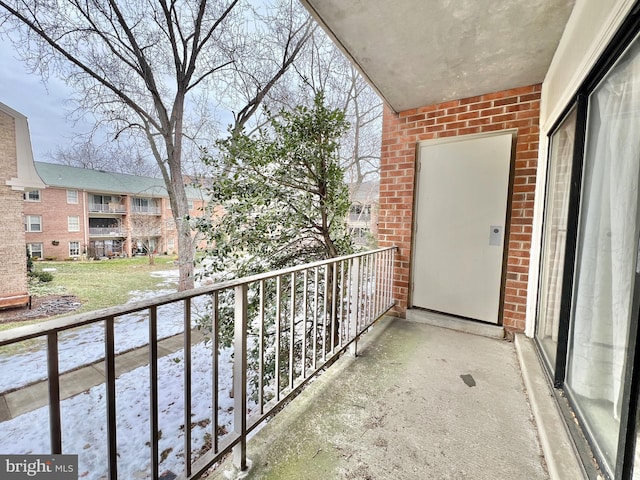 view of balcony