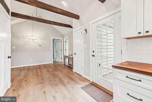 39913 Thomas Mill Rd, Leesburg, VA 20175 - unfurnished dining area featuring a chandelier and light wood-style floors