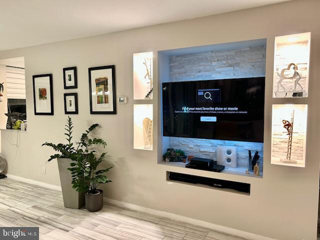 room details featuring hardwood / wood-style flooring