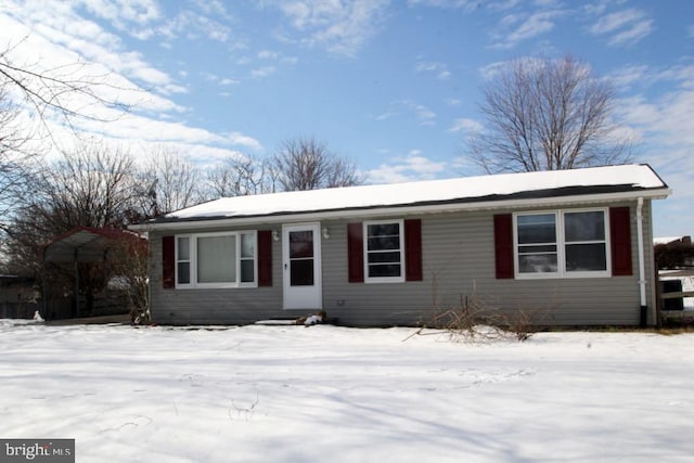 view of ranch-style house