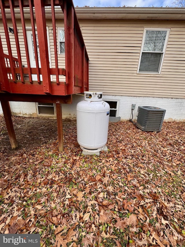 exterior details with central AC unit