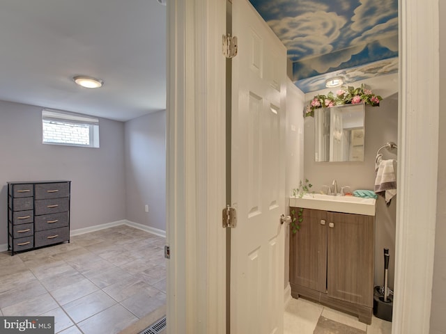 bathroom with vanity