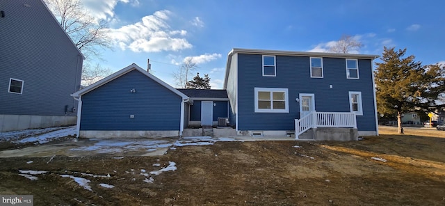 view of rear view of property