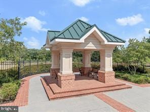 surrounding community with a gazebo