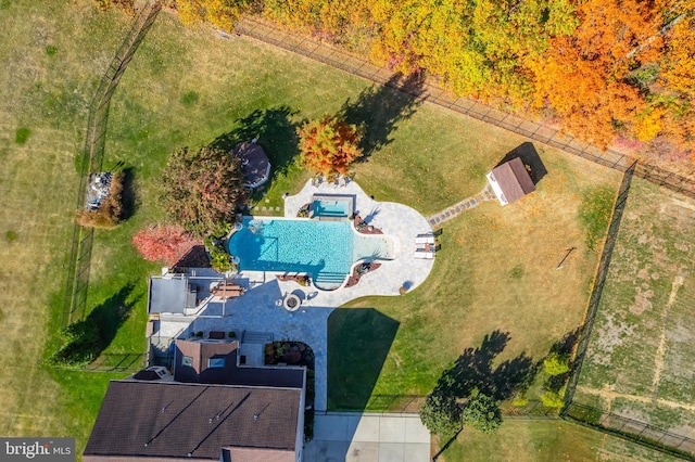 birds eye view of property