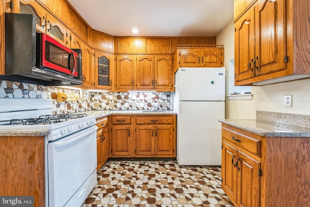 kitchen featuring white appliances