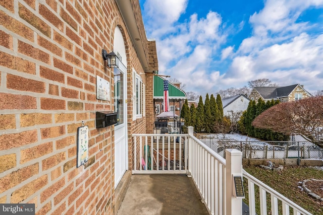 view of balcony